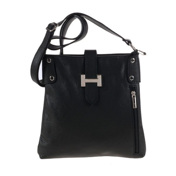 Černá kožená kabelka Giulia Bags Heidi