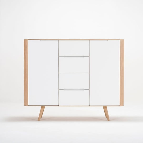 Tammepuust kapp Kaks, 135 x 42 x 110 cm Ena - Gazzda-image-3