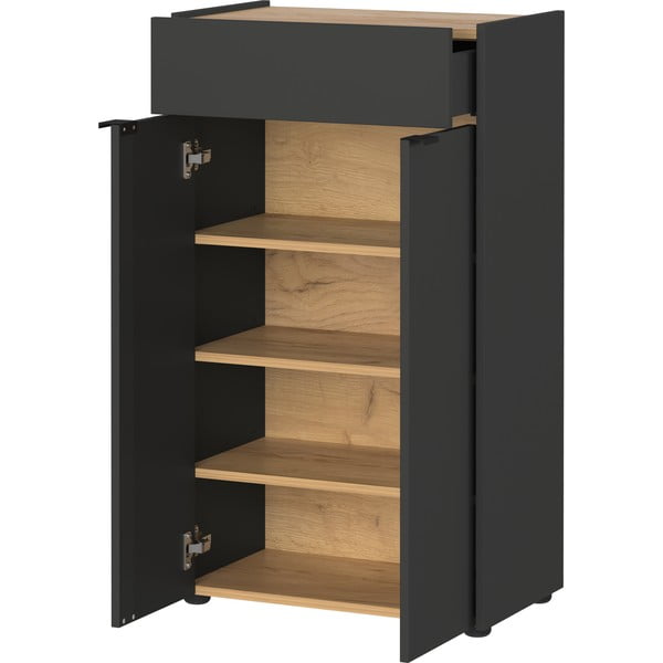 Antratsiitne kõrge vannitoakapp 60x98 cm Forano - Germania-image-2