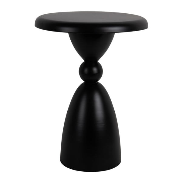 Must metallist ümmargune abilaud ø 34 cm Folly – Leitmotiv