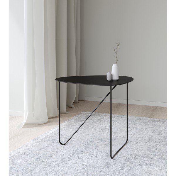 Must metallist diivanilaud 44x50 cm Curve L Bull - LIND DNA-image-1