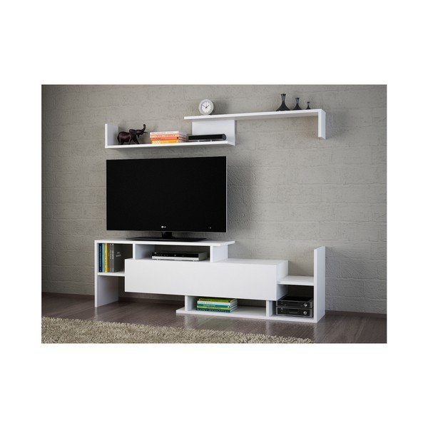 Valge TV-komplekt 154x42x25 cm Dream – Kalune Design-image-4