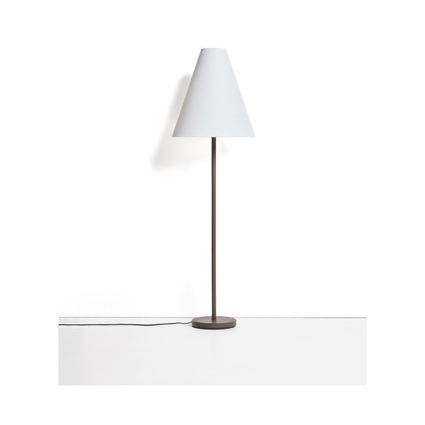 Pruun põrandalamp tekstiilist varjuga (kõrgus 153 cm) Navat - Kave Home-image-4