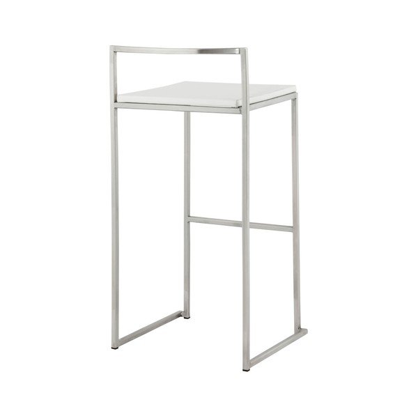 Barová židle s bílým sedákem Kokoon Meto, výška sedu 74 cm-image-4