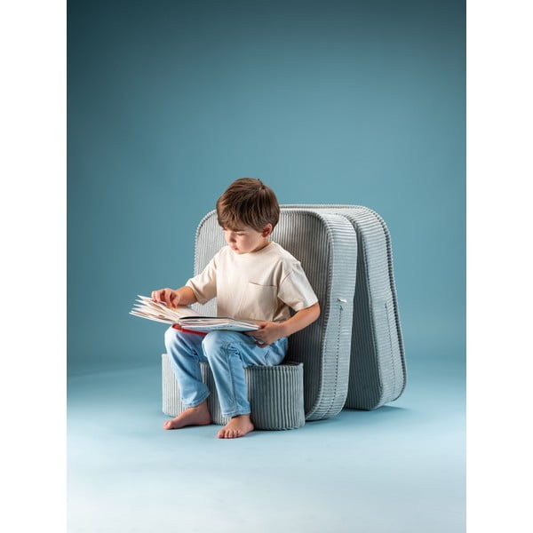 Mündivärvi velvetist laste tugitool Flip - Wigiwama-image-4