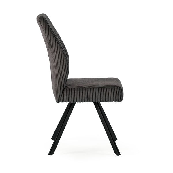 Tumehallid velvetist söögitoolid 2tk komplektis Anibal - Marckeric-image-3