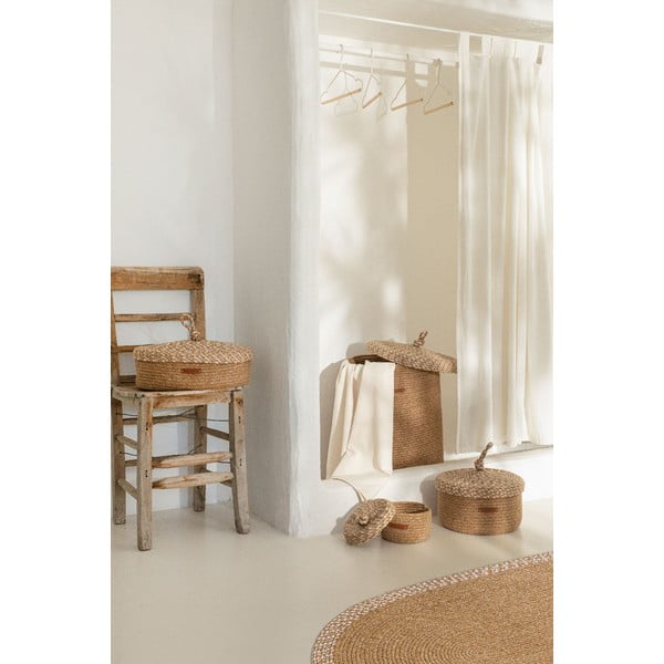 Kaanega riidest dekoratiivne hoiukarp - Mioli Decor-image-1