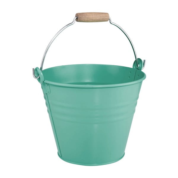 Tyrkysový dekorativní kbelík Butlers Zinc, 8 l