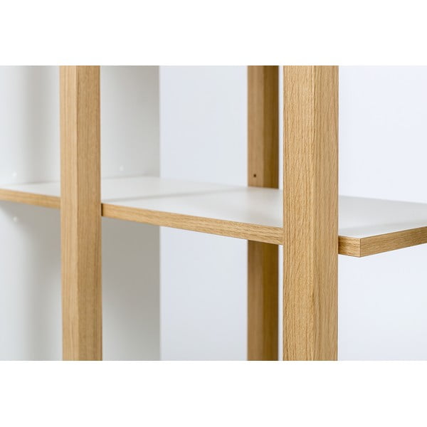 Valge tamme raamaturiiul 90x210 cm Newbury - Woodman-image-4