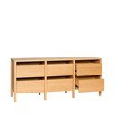 Tammepuust kummut naturaalses värvitoonis 150x65x40 cm Forma - Hübsch