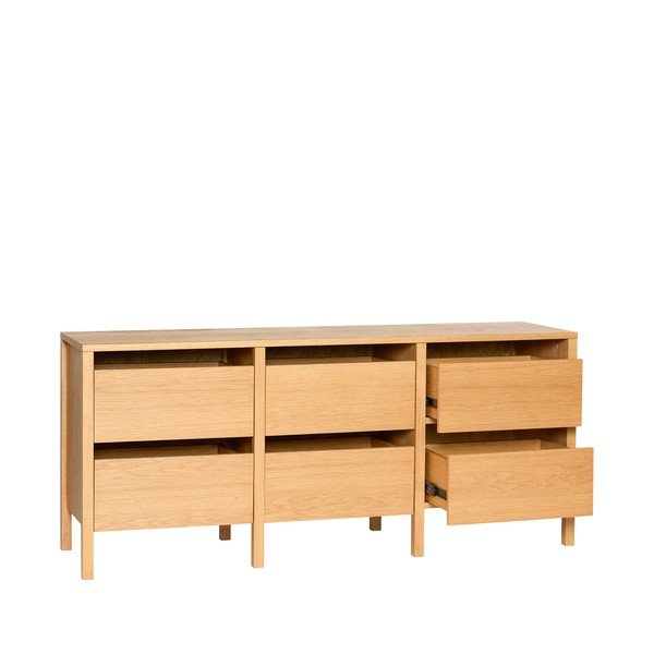 Tammepuust kummut naturaalses värvitoonis 150x65x40 cm Forma - Hübsch