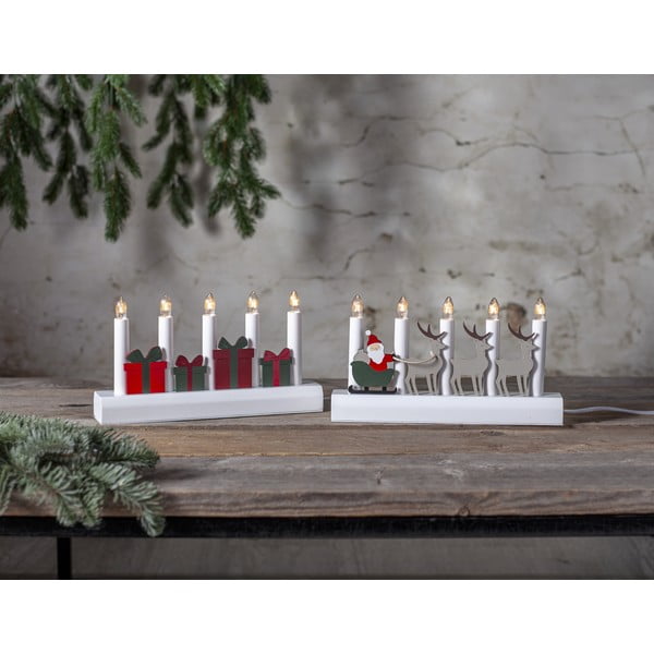 Punane/valge jõulumotiiviga valguskaunistus Julia - Star Trading-image-2