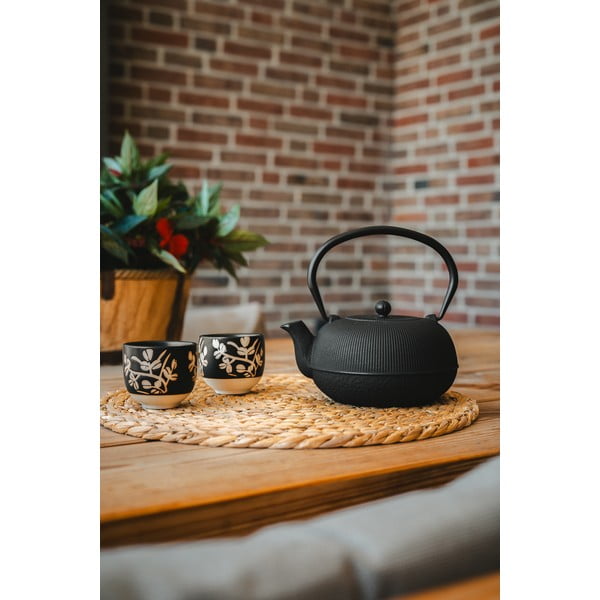 Must portselan-malmist teekomplekt Sichuan - Bredemeijer-image-1