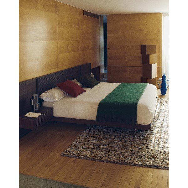 Pruun kasepuidust kaheinimesevoodi voodipõhjaga 160x200 cm Norlen - Kave Home-image-1