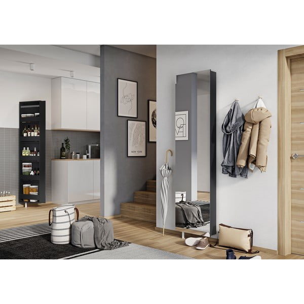 Antratsiitne esikukapp 50x195x18 cm Rotary - Germania-image-1