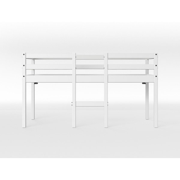 Bílá vyvýšená dětská postel z borovicového dřeva Flexa White, 70 x 160 cm-image-1