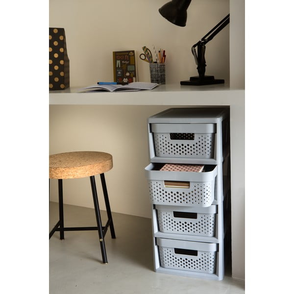 Hall plastikust ratastega riiul 29,5x65,5 cm Infinity - Curver-image-1