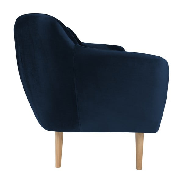 Tmavě modrá třímístná pohovka Mazzini Sofas Benito-image-3