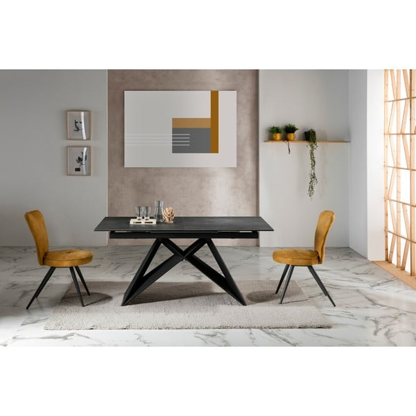 Must kokkupandav söögilaud Hara - Marckeric-image-1