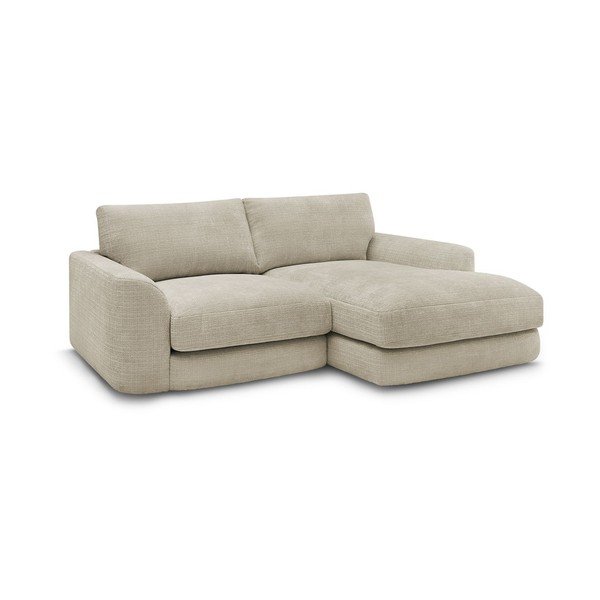 Beež šenillist nurgadiivan (parem nurk) Leonore - Bobochic Paris