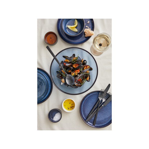 Must/sinine kivikeraamikast taldrik ø 27 cm Dark Blue/Black - Bitz-image-2