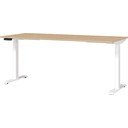 Reguleeritav töölaud elektriliselt reguleeritava kõrguse ja tammepuust pealispinnaga 80x180 cm Jet - Germania