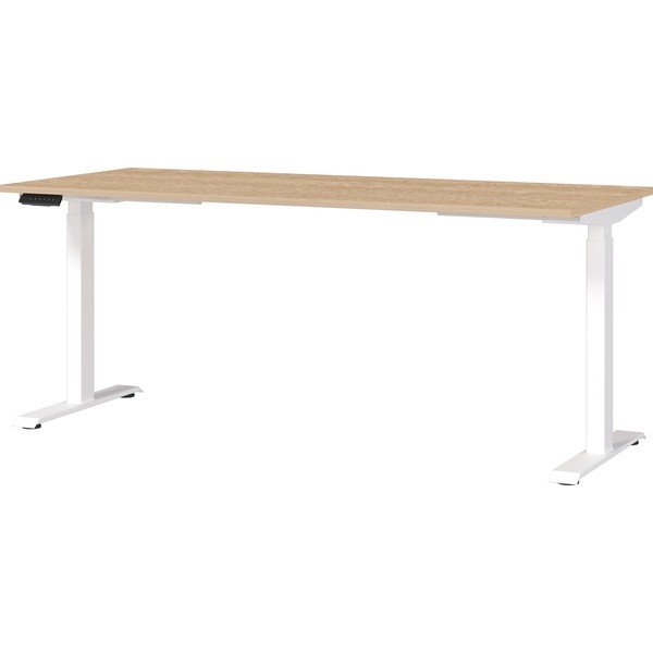 Reguleeritav töölaud elektriliselt reguleeritava kõrguse ja tammepuust pealispinnaga 80x180 cm Jet - Germania