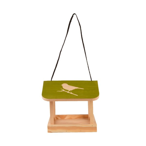 Massiivsest männist valmistatud rippuv linnusöötja Diapozitiv - Esschert Design-image-3