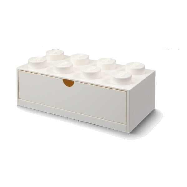 Valge kirjutuslaua kast sahtliga Brick - LEGO®