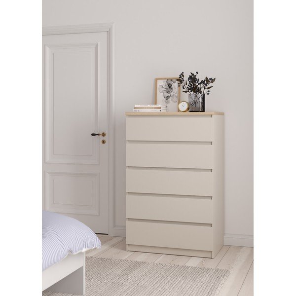 Kreemikas kummut 77x121x50 cm Naia - Tvilum-image-1