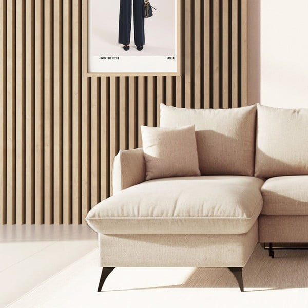 Beež bukleekangast panipaigaga nurgadiivanvoodi (vasak nurk) Brim - Rodier-image-4