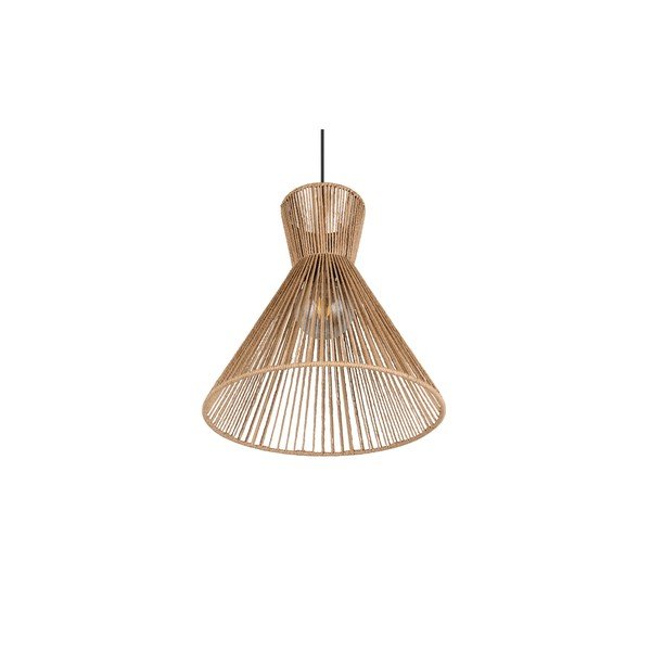 Metallist rippvalgusti paberpunutud varjuga ø 35 cm Rosalie - Reality-image-4