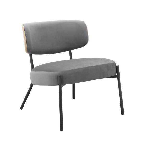 Hall sametist tugitool koos jalatoega Jerry - Støraa-image-4