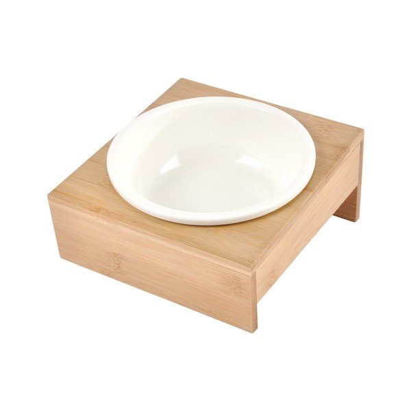 Bambusest kauss koerale alusega, ø 16 cm - Love Story