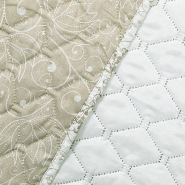 Beež kahepoolne mikrofiiber voodiplaat , 240 x 260 cm Alhambra - DecoKing-image-4