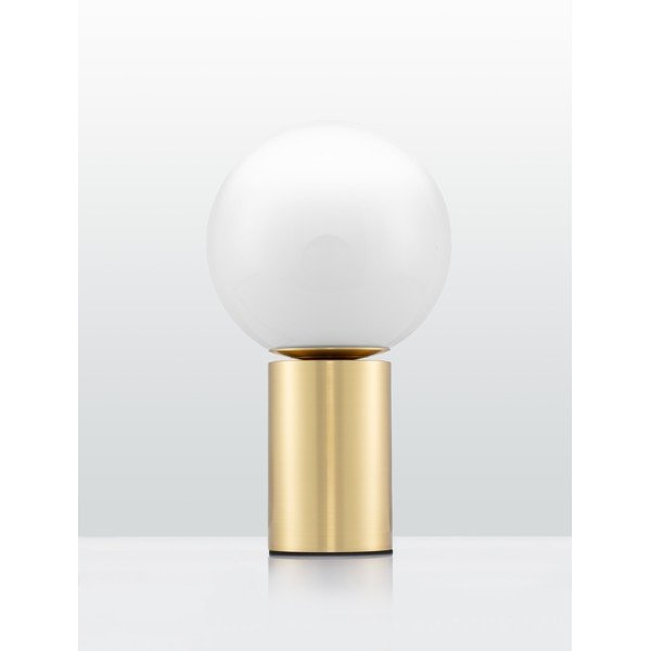 Valge/kuldse klaasist laualamp (kõrgus 35,5 cm) Vita - Nova Luce-image-3
