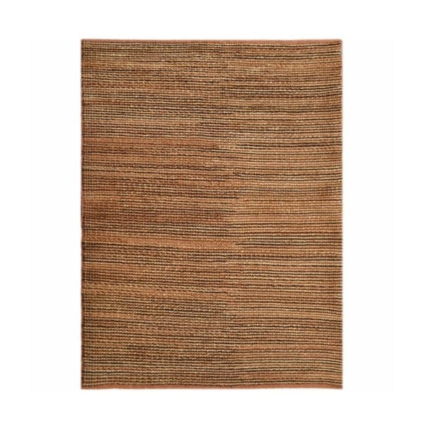 Béžový vlněný koberec s hovězí kůží The Rug Republic Zaguri, 230 x 160 cm