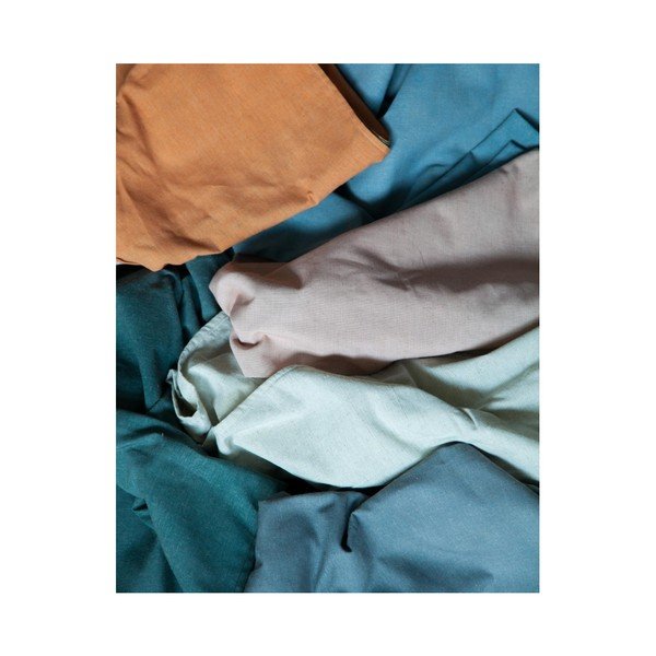 Světle růžový polštář s příměsí lnu Surdic Square, 37 x 37 cm-image-2