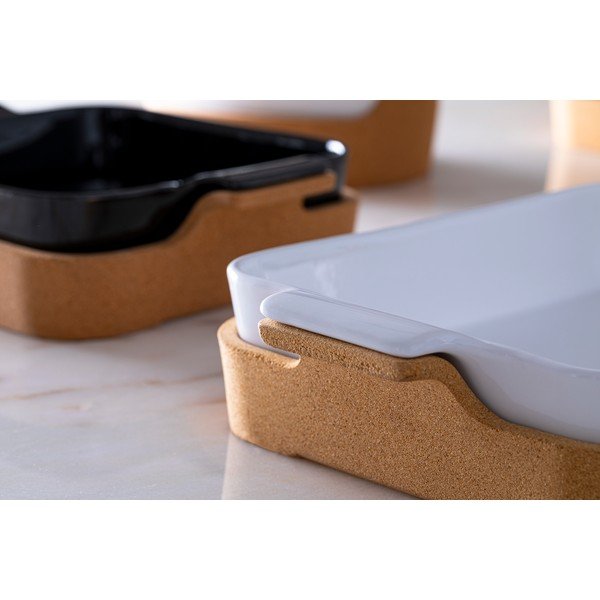 Bílá kameninová zapékací mísa s korkovým lůžkem Casafina Ensemble, 3,43 l-image-2