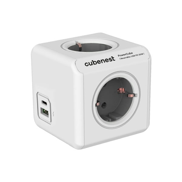 Pistikupesa PowerCube ReWirable USB Schuko - Cubenest