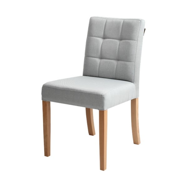 Šedá židle s přírodními nohami Custom Form Wilton