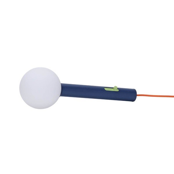 Sinine metallist hämardatav LED-laualamp klaasist varjuga (kõrgus 30 cm) Talk - Hübsch-image-2
