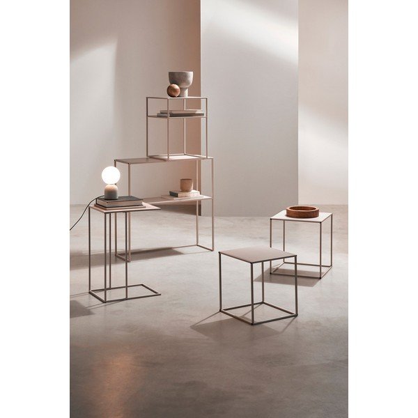 Beežid metallist diivanilauad komplektis 2 tk 38x38 cm Alrik - Yes Everyday-image-4