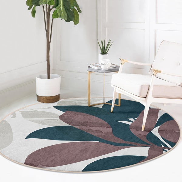 Pestav ümmargune vaip, sobitub robottolmuimejaga ø 100 cm Comfort - Mila Home-image-3