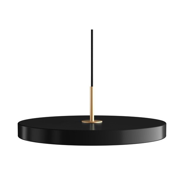 Must LEDdimmerdatav rippvalgusti metallist lambivarjuga ø 43 cm Asteria Plus Medium - UMAGE