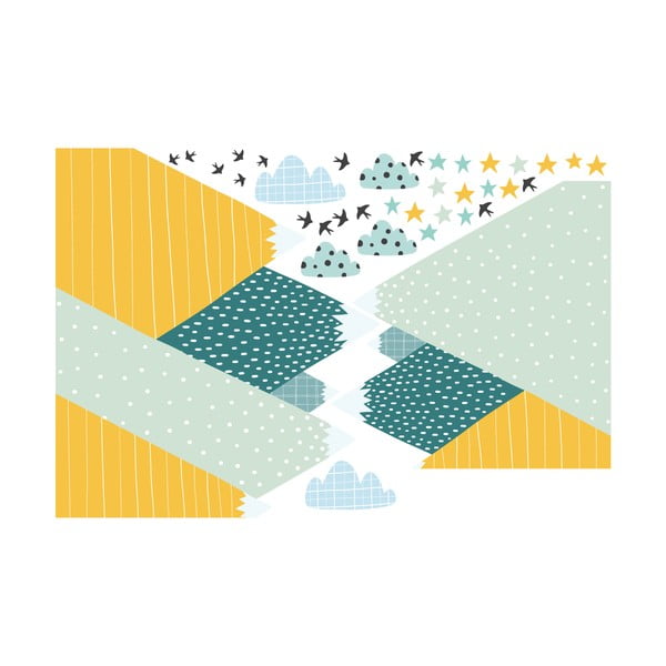 Seinakleebis Giant Kid kleebis Skandinaavia mäed Ziska - Ambiance-image-1