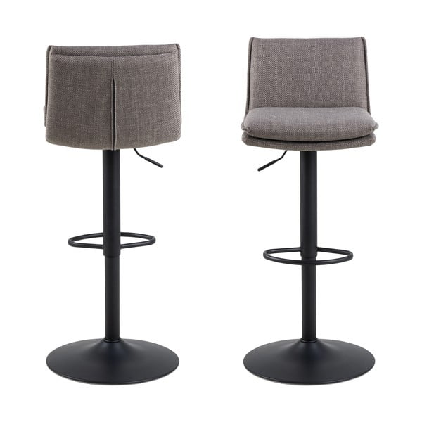 Hallid pöörlevad baaritoolid 2tk komplektis 107 cm Flynn - Actona-image-2