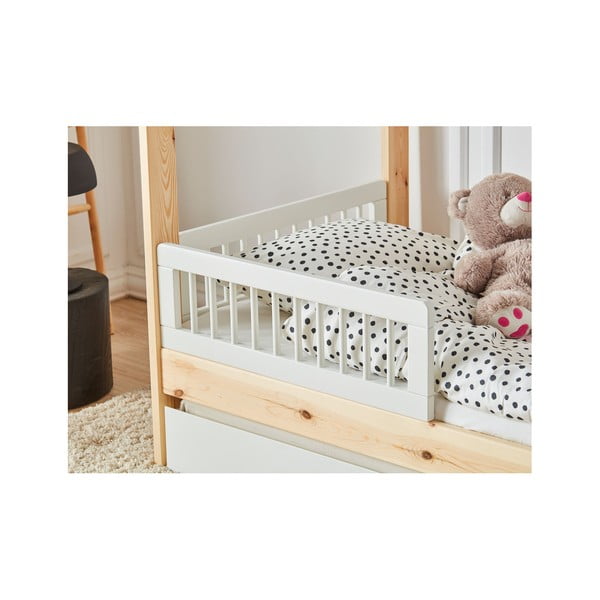 2 valge võrevoodi piirde komplekt, 200 x 90 cm Basic - Pinio-image-2