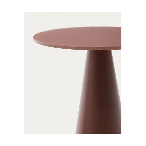 Ümmargune abilaud klaasist pealispinnaga ø 35 cm Wilshire - Kave Home-image-2