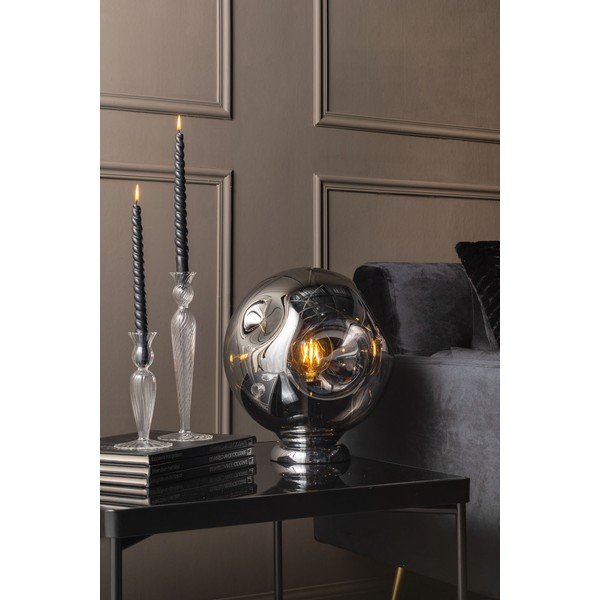 Klaasist küünlajalg, kõrgus 17 cm Swirl - PT LIVING-image-1